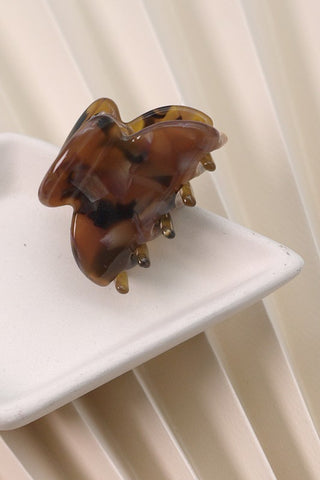 SMALL CELLULOSE TORTOISE HAIR CLAW CLIPS (4 COLORS)