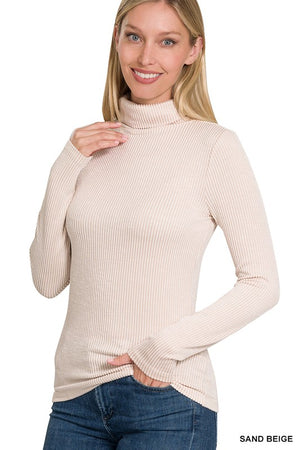 RIBBED TURTLE NECK (2 COLORS)