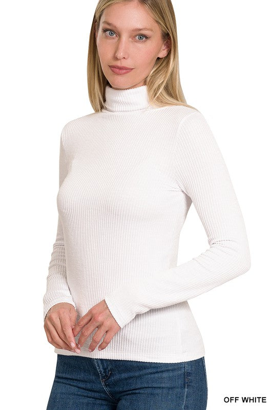 RIBBED TURTLE NECK (2 COLORS)