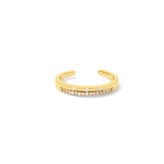 DELICATE DOUBLE ROW PAVE RING (2 COLORS)