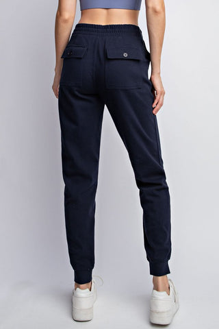 COTTON STRETCH TWILL JOGGER PANTS (3 COLORS)