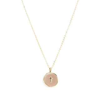 TINY CROSS NECKLACE (2 COLORS)