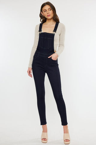 KAN CAN  DARK WASH OVERALLS (XS-XL)