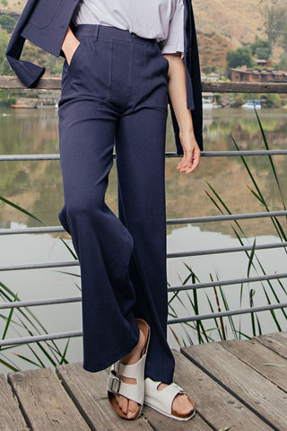 COTTON STRETCH TWILL PANTS (2 COLORS)