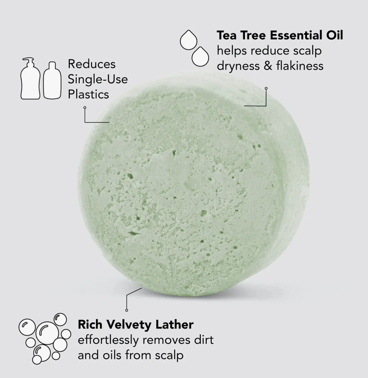 Tea Tree + Mint Clarifying Shampoo Bar By KITSCH