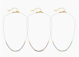 TOUCH OF SHIMMER STRING NECKLACES (3 COLORS)