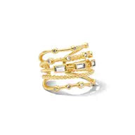 MULTI LAYER STATEMENT RING (2 COLORS)
