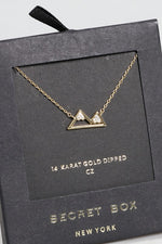 Mountains CZ Gold Dipped Necklace6.00
