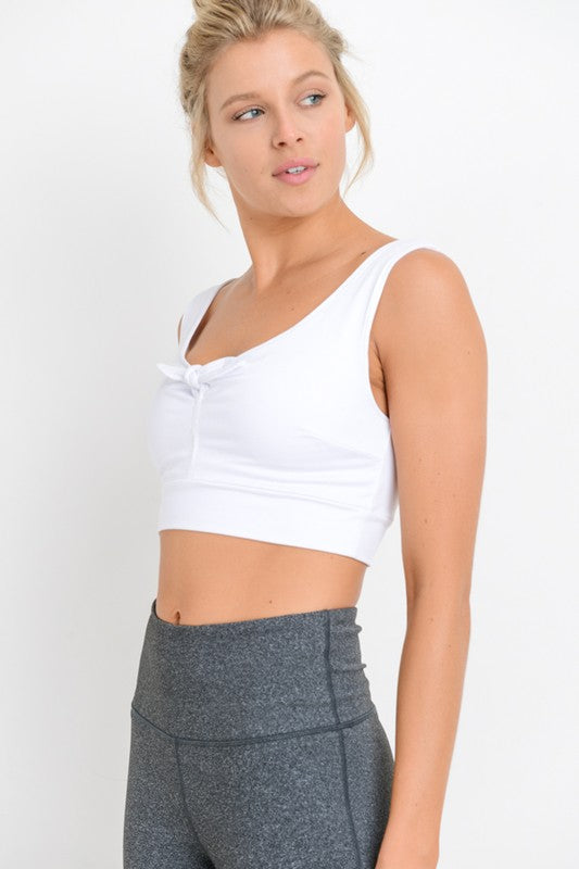 Bow Front Sports Bra