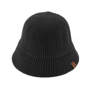 C.C Ribbed Knit Adjustable Bucket Hat