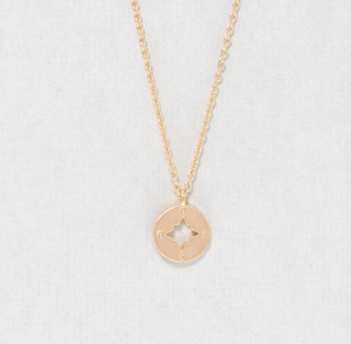 DAINTY CHARM COMPASS NECKLACE