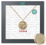 Gold Dream Spinner Message Necklace