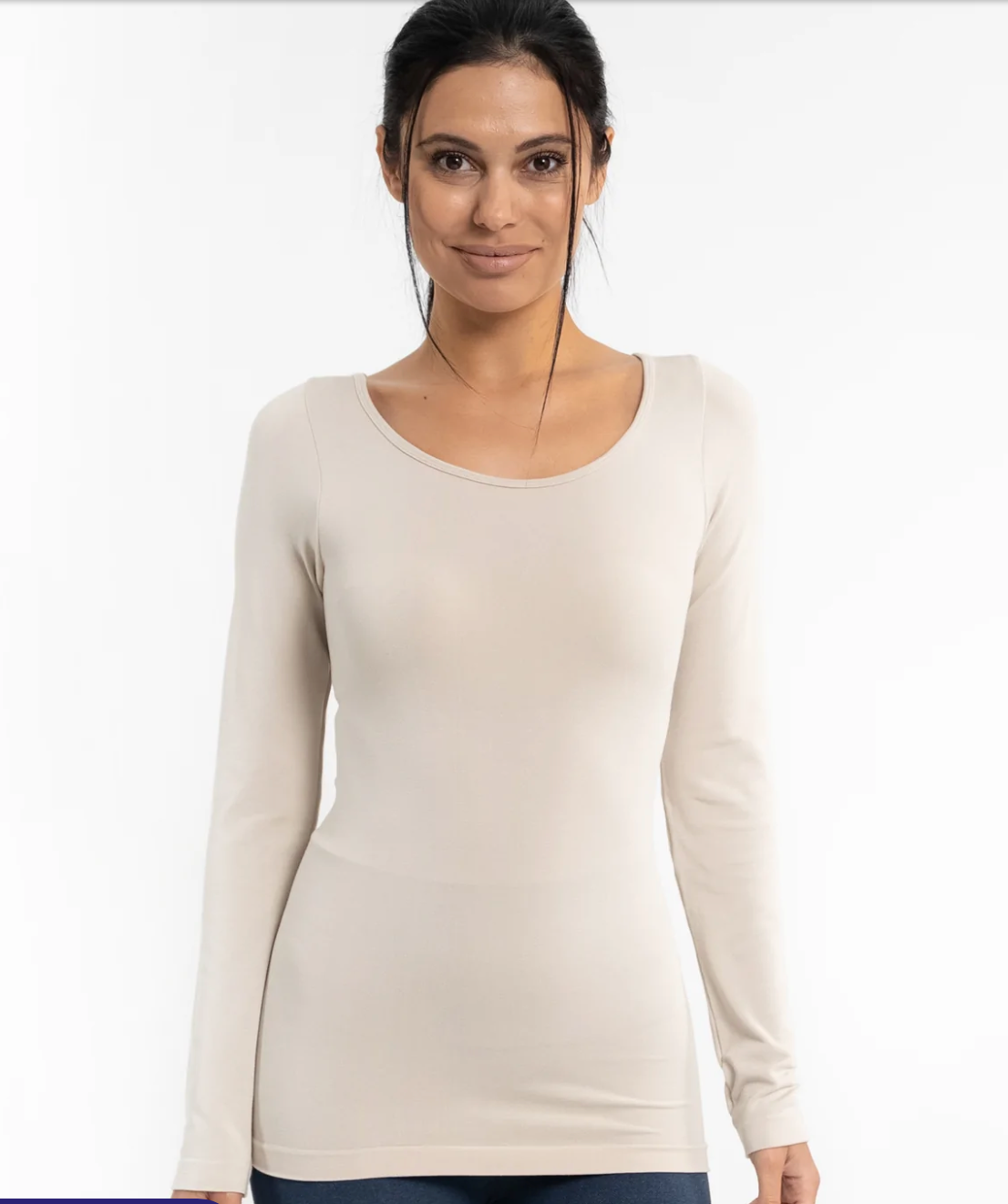 ROUND NECK/ BOAT NECK LONG SLEEVE TOP (2 colors)
