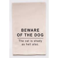 BEWARE OF THE DOG TOWEL