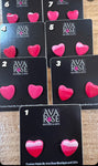 Ava Rose Select Clay Heart Earrings (Med)